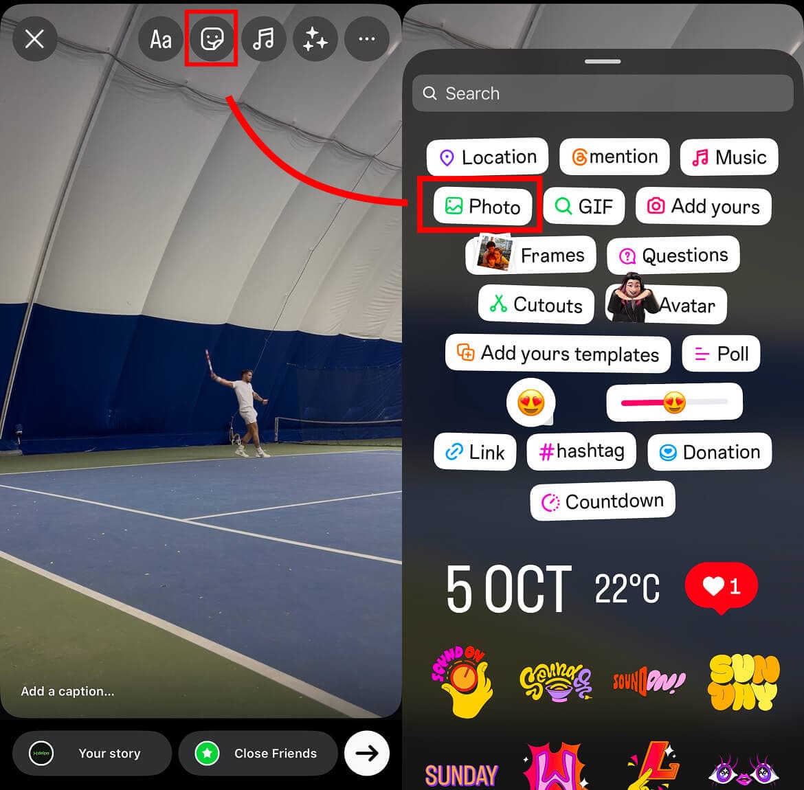 Instagram sharing - first step
